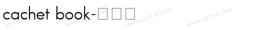 cachet book字体转换